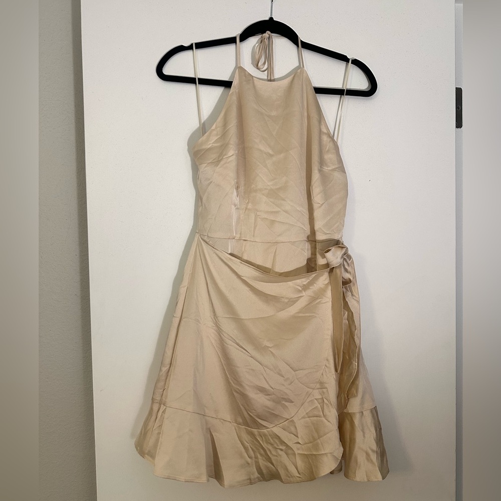 NWT Abercrombie silk material wrap dress